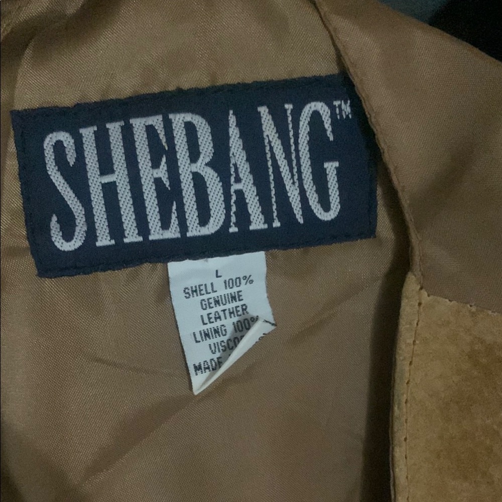 Vest large genuine leather
